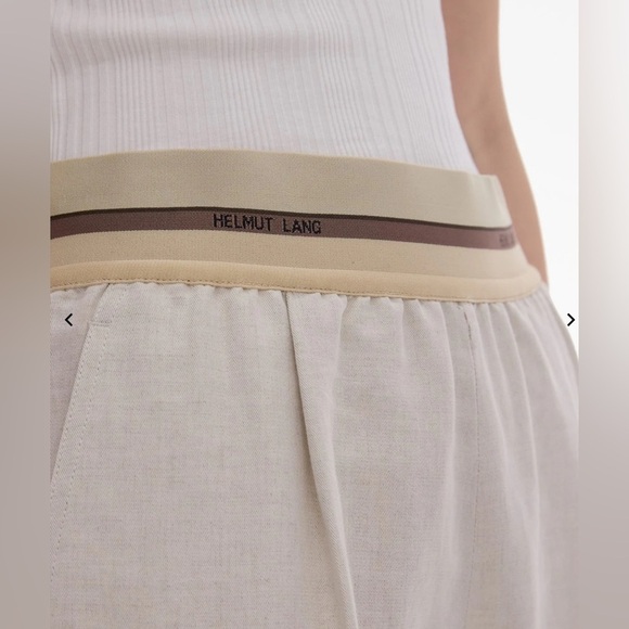 Helmut Lang Pull-On Cotton Linen Cargo Pant NWT - Picture 3 of 9